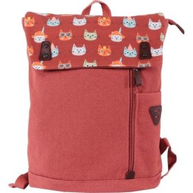 Resim Biggdesign Cats Vintage Laptop Sırt Çantası Pembe 