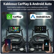 Resim MotoCarPlay™ 2 HD Kameralı - Kablosuz CarPlay & Android Auto Ekran – Tüm Motosikletlerle Uyumlu 