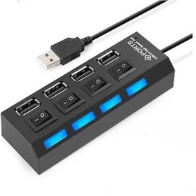 Resim 4 Port Anahtarlı Usb 2.0 Usb Hub Ahb-01 