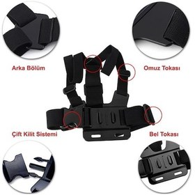 Resim Chest Body Strap Gp26 Aksiyon Kamera Göğüs Bağlantı Aparatı 