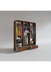 Resim Kenzlife giysi dolabı 3 bölmeli 3 çekmeceli hamit150 cvz dolap ka 