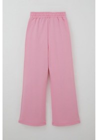 Resim Breeze Kız Çocuk Eşofman Altı Fiyonk Aksesuarlı Beli Lastikli Geniş Paça 4-8 Yaş, Pembe 