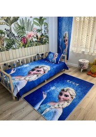 Resim Dijital Baskı Elsa Model Tek Kanat Fon Perde 