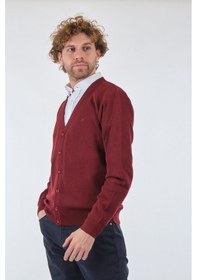 Resim De Blasıo Bordo Erkek Hırka 222340050 Bordo 