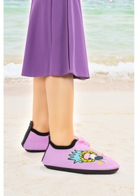 Resim Kiko Kids Bird Havuz Plaj Kız Çocuk Deniz Ayakkabısı 8535 Mor Mor 