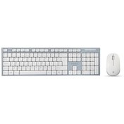 Resim Everest Km-6063 Beyaz Gri Kablosuz Q Multimedia Klavye + Mouse Set 