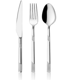 Resim Onon İnci 6 Kişilik 24 Parça Çatal Kaşık Bıçak Takımı 