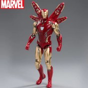 Resim 1pc MARVEL Demir Adam Aksiyon Figürü - Dayanıklı PVC Koleksiyonculuğu ile Mjolnir Çekiç ve Web Desenleri, Kırmızı ve Altın Zırh Tasarımı, Masaüstü/Araç Dekor Hediyesi Anime Severler için, Süper Kahraman Dekoru, Fan Malzemeleri, Dinamik Pozisyon Gösterimi, Yüksek Kaliteli Kaplama, Karakter Heykeli, Pop Kültür Severleri 