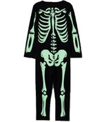 Resim Halloween Çocuk İskelet Fossorlu Kostüm 3-4 Yaş 