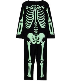 Resim Halloween Çocuk İskelet Fossorlu Kostüm 3-4 Yaş 