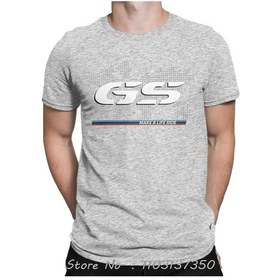 Resim Snapbuy Motorrad R1250gs Hayranları İçin Pamuklu Büyük Boy Grafik Tshirtgrierkek Gri 