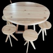 Resim Trend Wood Yuvarlak Yemek Masası 