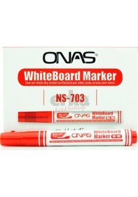 Resim Onas Ns-703 Beyaz Tahta Kalemi Kırmızı 12 Li Paket 