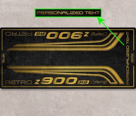 Resim Z900 RS İçin Tasarlanmış Motosiklet Matı - MM7416 - Standart / 220cm x 100cm 