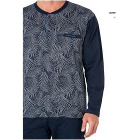 Resim Pierre Cardin 6111 Erkek Uzun Kollu Yakası Düğmeli Pijama Takım-lacivert-lacivert-2xl Çok Renkli 