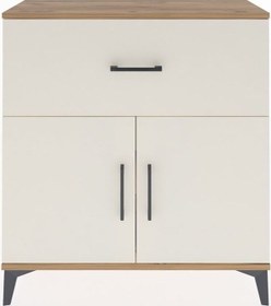 Resim Arges Şifonyer Tek Raflı Tek Çekmeceli 2 Kapaklı 88x30x96 Çam-aytaşı Atlas Çam 