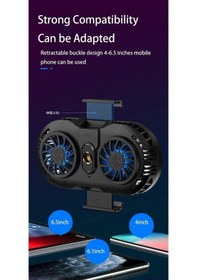 Resim Prestigegoods Çift Fanlı Telefon Radyatörü - Soğutma Pedi & Gamepad Denetleyici - Isı Emici Tutucu/ 