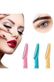 Resim QNİAY 3 Lü Set Dermaroller Iğneli Cilt Yenileme Aleti + Yeşim Taşı Masaj Aleti + 3 Lü Kaş Usturası 