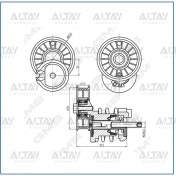 Resim Vantilatör Gergisi Passat / A4 / A6 1997-2000 Afn-avg-ahu 1.9 Tdi Komple 028903315m 