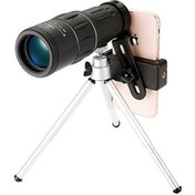Resim Monoküler 18x52 Dış Mekan Güçlü Dürbünler Monoküler Zoom Teleskop Telefon Tutucu Ve Tripod, Mavi 