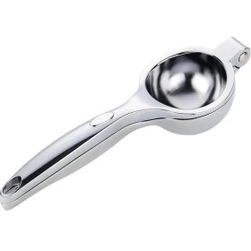 Resim Mybru Paslanmaz Çelik Kaplama Limon Sıkacağı Büyük Boy 20 x 7 x 4 cm Metalik Gri Renkli 