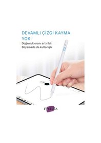 Resim Xiaomi Pad 7 Pro / Pad 7 Uyumlu Yazım Ve Çizim İçin Dokunmatik Ekran Tablet Kalemi Beyaz 