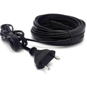 Resim Jms Ab Fişli 220v Önceden Montajlı Isıtma Kablosu Su Borusu Donmaya Karşı Isıtma Kablosu 5m 