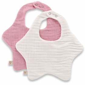 Resim lalin Bebek Önlüğü 8 Katlı Yıldız Desen 2'li Set 