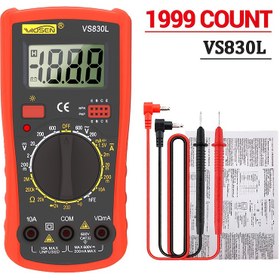 Resim 1999 Sayım Dijital Multimetre, Arka Işıklı, AC/DC Voltaj & Akım Test Cihazı, Ohm Ölçüm, Kompakt Tasarım, Dayanıklı Kasa, Gece Okunabilirlik, Pil ile Çalışır (Pil Dahil Değildir), Elektrik Test Aracı, Ergonomik El Tipi Cihaz, Net Ekran Görüntüsü, Pilsiz 