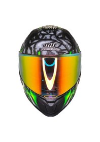 Resim Motosiklet Kask Ece 22.r06 Güneş Vizörlü Full Face Motor Kaskı Skull Yeni Çok Renkli 