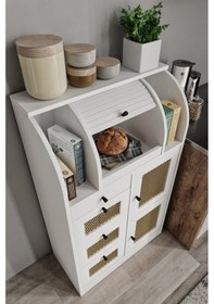 Resim Merlin Mobilya Astana 9 Bölmeli Ekmeklik Kuru Bakliyat Saklama Kileri 