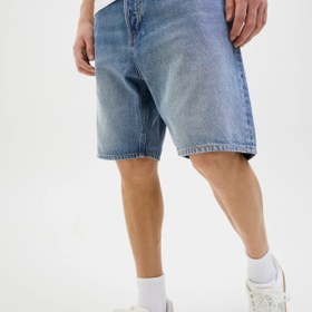 Resim Jack & Jones Erkek Jjıtony Rahat Kesim Jean Şort 12269533 Mavi 