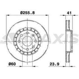 Resim Braxis AE0075 Ön Fren Disk Aynası Astra F Vectra A Vectra B 1.5 569001 