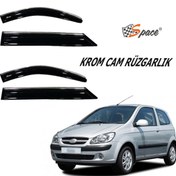 Resim Krom Cam Rüzgarlığı 1.2Mm Hyundai Getz 2002 4'Lü \u002F Caru447 