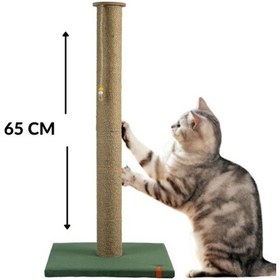 Resim 65 Cm Büyük Kedi Tırmalam Tahtası Catnipli Uzun Tırmalama Tahtası Yeşil 