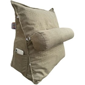 Resim Tv Yastığı Bel Destek Yastığı Sırt Yastığı Boyun Destekli Yastık Ameliyat Sonrası Yastık Bej 