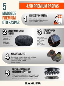 Resim Volkswagen Passat Variant B9 2024+ Uyumlu 4.5d Sahler Premium Paspas + Liner Marka 3d Alt Bagaj Havuzu - Passat Variant B9 