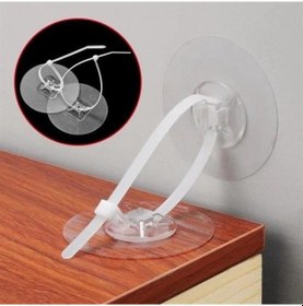 Resim Büro Ev Bebek Güvenliği İçin 1çift Yapışkanlı Eşya Sabitleme Aparatı Gri 