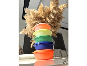 Resim Şeker Kaplar 300 ml Buzdolabı Saklama Kahvaltlık Kaplar 5'li 