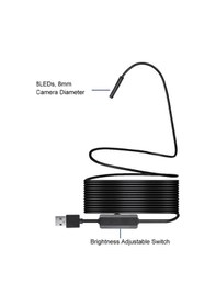 Resim Dancemonkey Endüstriyel Endoskop Muayene Kamerası 8 Adet Led 8mm Lens Ip67 Su Geçirmez Usb 2m Sert Kablo Çok Renkli Çok Renkli 