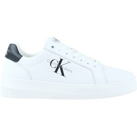 Resim Calvin Klein Chunky Cupsole Monologo Erkek Beyaz Spor Ayakkabı Ym0ym00681-0ld Beyaz 