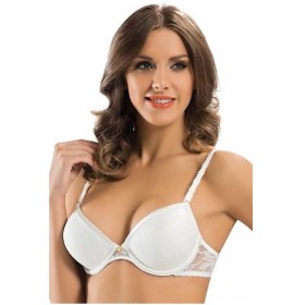 Resim Dantel Push Up Sütyen Kadın 7003 Cappuccino 
