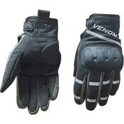 Resim Venom 9010 Softshell Korumalı Motosiklet Eldiveni Siyah 