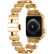 Resim Apple Watch Ultra Ultra 2 49mm Redclick KRD-96 Metal Şerit Kordon 
