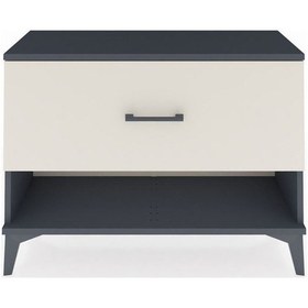 Resim Arges Şifonyer Tek Çekmeceli 88x30x64 Antrasit-aytaşı Antrasit 