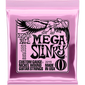 Resim Ernie Ball 2213 Mega Slinky Nickel Elektro Gitar Teli (10.5-48) 