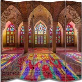 Resim Mimari Temalı Özel Tasarım Paravan Room Divider 180 x 200 cm 