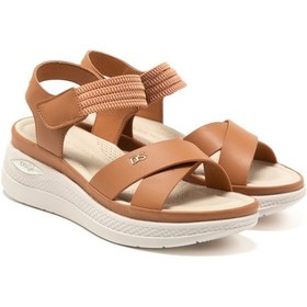 Resim Sneaker Günlük Kadın 305688dp Donna Serena 5688dp Tan Kahverengi 