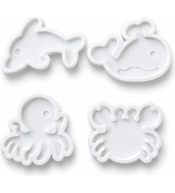 Resim Toyfest Magic Slime Water Elf Deniz Canlıları Seti 5 Renk 4 Kalıp Eğitici Oyuncak 20X20X5 cm 
