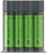 Resim X411 AA 2700 mAh Şarjlı Kalem Pil 4 Adet + Şarj Cihazı Gpx411270AAHCEMTB-2EAB4 GP